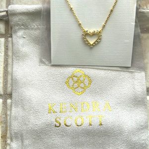 Kendra Scott Ari gold pendant heart necklace